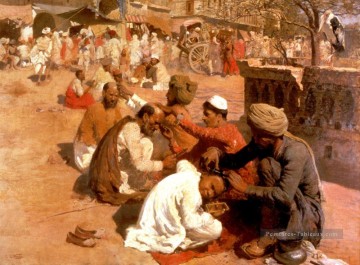 Barbiers indiens Saharanpore Persique Egyptien Indien Edwin Lord Weeks Peinture à l'huile